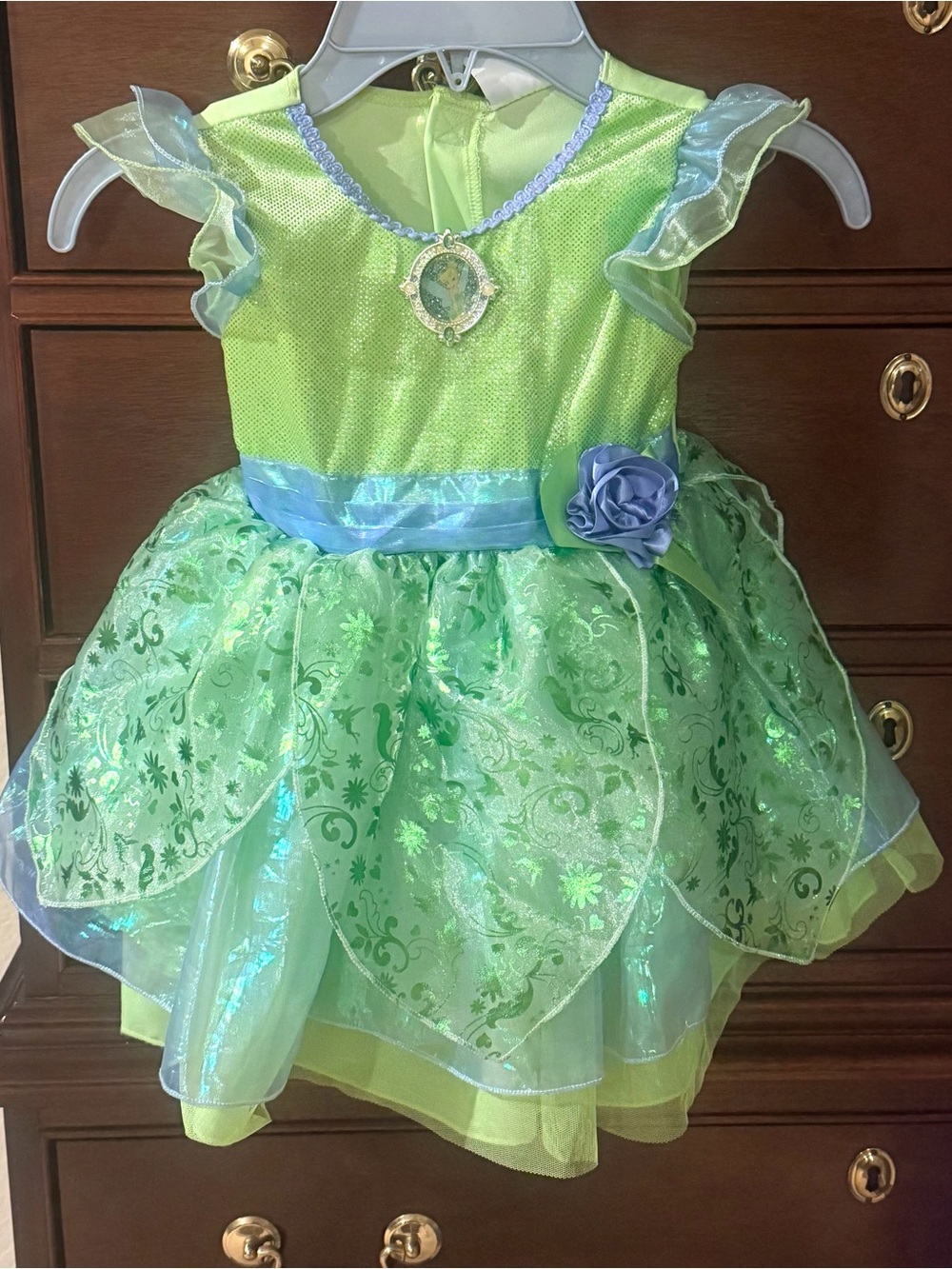 Disney Store Infant Tinkerbell Fairy Leotard Costume Sz 12-18 Months (No Wings)